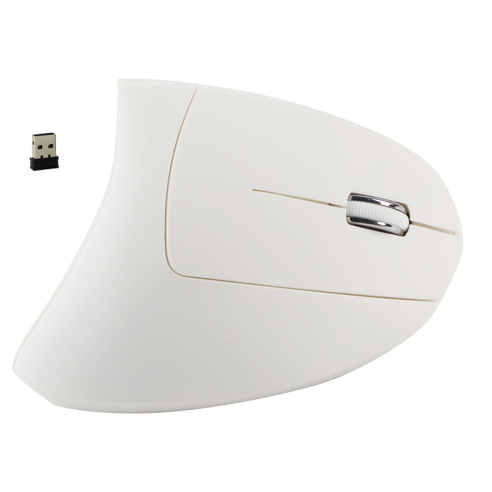 2.4Ghz Optical 1600Dpi Wireless Ergonomic Vertical White 9121376372797