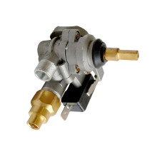High Security Multi Head Gas Valves for Natural and Liquefied Gas Stoves in Commercial Kitchens, Metal Texture Design