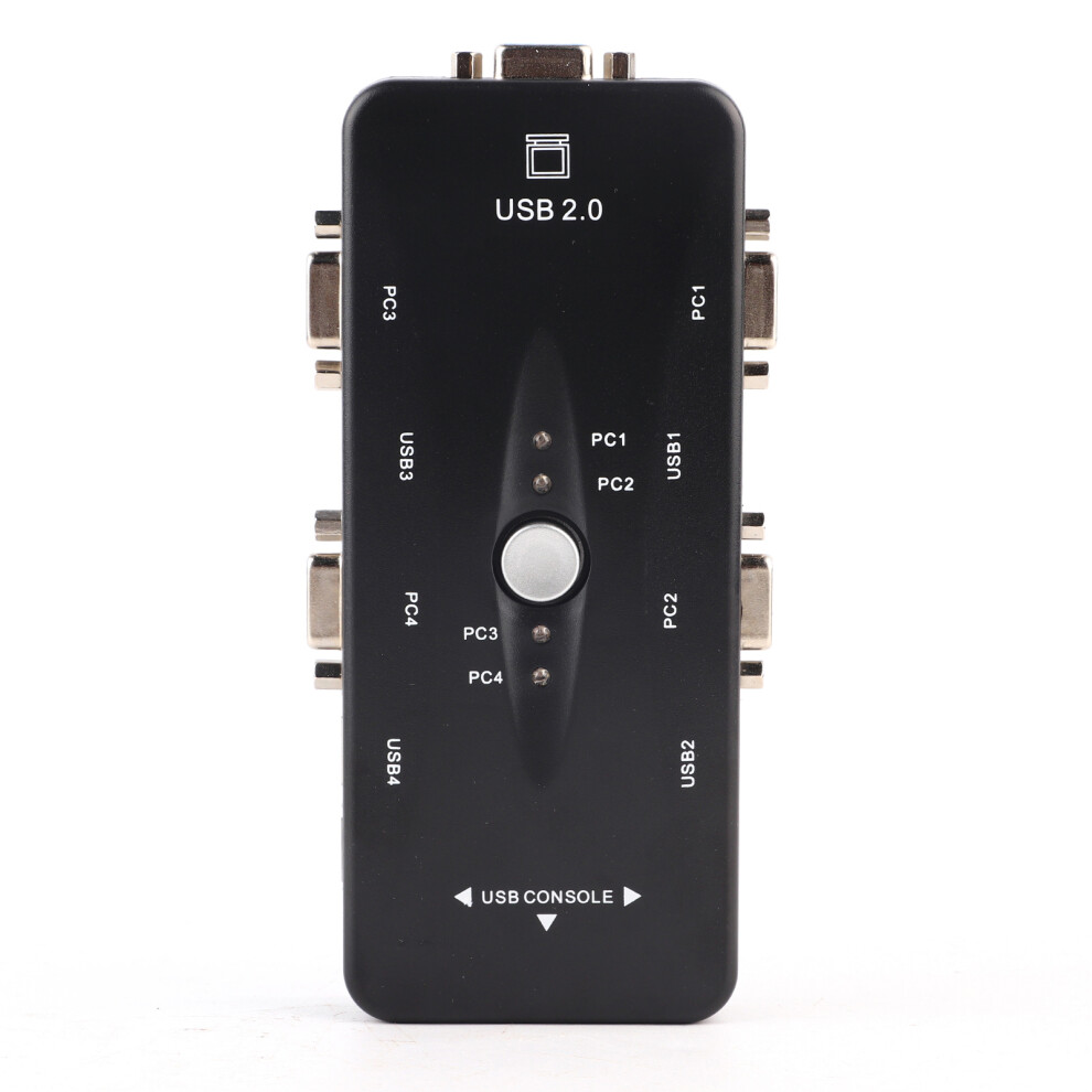 4-Port Usb 2.0 Kvm Vga/Svga Monitor Hub Computer 9121376373824