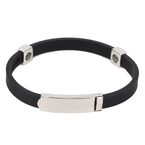 Bracciale antistatico in silicone per jogging e sport, nero 1
