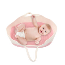 Portable Foldable Baby Basket with Cartoon Design and Cotton Finish