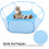 Portable Small Pet Animals Playpen Transparent 14