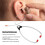 Professional Red Binaural Hearing Device Stethoscope for Noise Testing 11