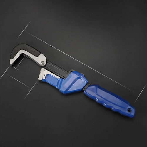 Adjustable Wrench, Fast Self-Adjusting Multi-Function Wrench for Pipes, Quick-Adjustment Pipe Wrench, Durable Steel Construction 2