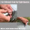 Mini Wrench with Automatic Adjustment, Portable Stubby Pipe Wrench for Tight Spaces, Compact Size 4