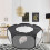Portable Small Pet Animals Playpen Transparent 8