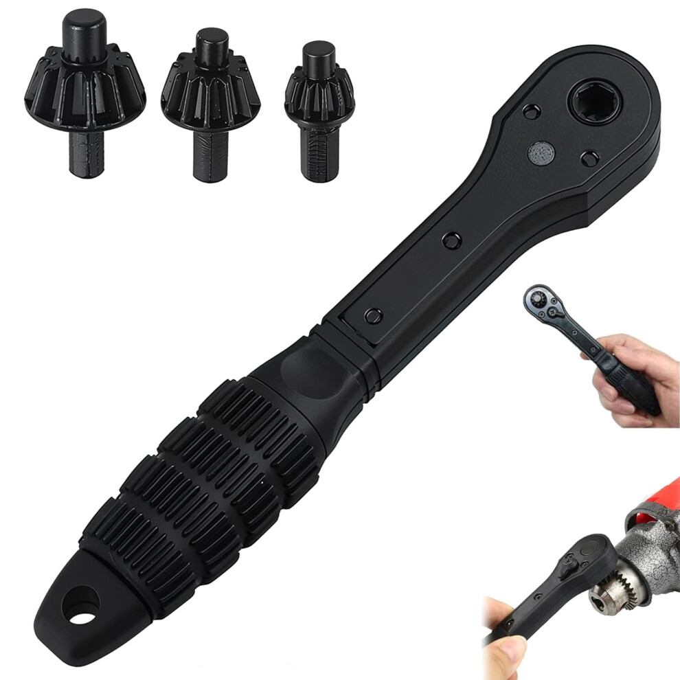 Drill Press Chuck Ratchet Tool, 2-In-1 Spanner For Electric Drills, Compatible With Most Power Tools, Durable Design 6482260568959