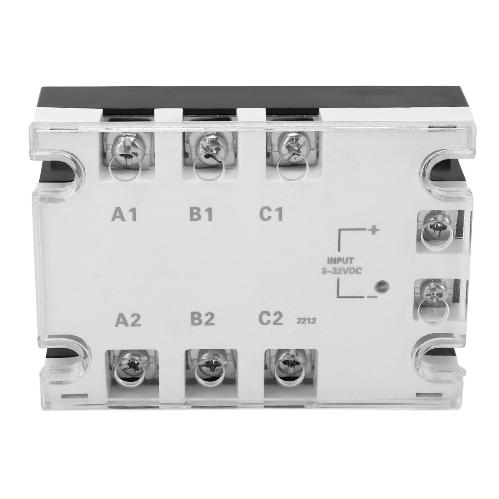Reliable 3 Phase Ssr 25A White Noiseless Anti Shock Dc 3Â32V Ac 24Â480Vac 9301339186948