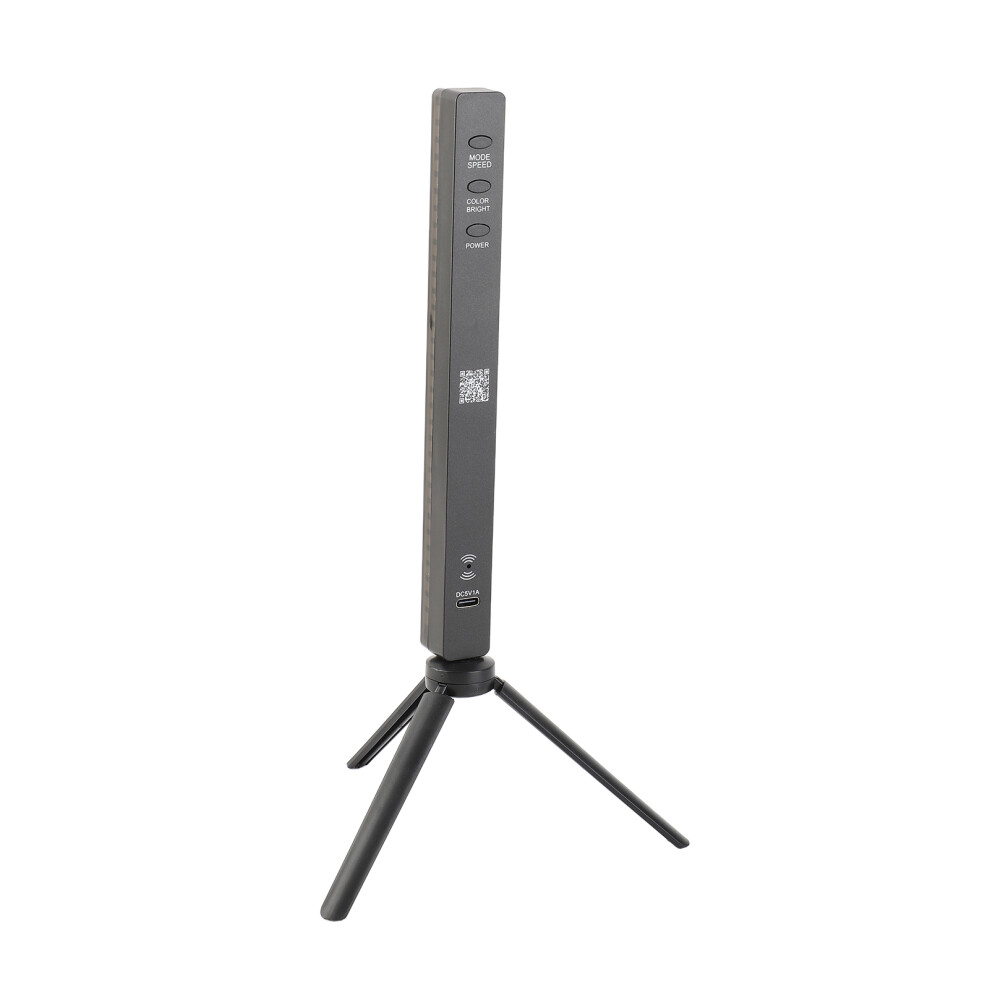 RGB Sound-Activated LED Rhythm Pickup Light Bar, Black, USB Rechargeable-image-OPC-PJHXP5P-NEW