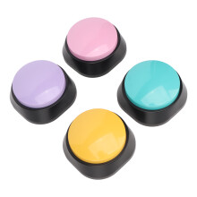 4Pcs Dog Voice Recording Buttons - 30 Sec Clear Sound Pet Training Buzzer