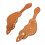 Adjustable Artificial Leather Spur Strap for Horse Riding Brown 11