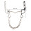 Stainless Steel Horse Mouth Bit Rustproof Easy Control with Hook & Chain 10