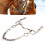 Stainless Steel Horse Mouth Bit Rustproof Easy Control with Hook & Chain 14