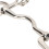 Stainless Steel Horse Mouth Bit Rustproof Easy Control with Hook & Chain 3