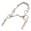 Stainless Steel Horse Mouth Bit Rustproof Easy Control with Hook & Chain 9