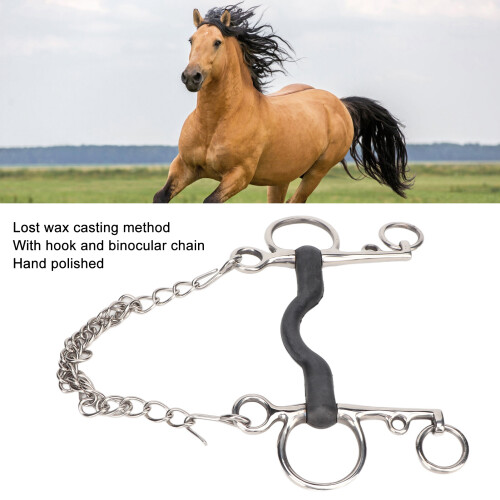 Durable Rustproof Horse Mouth Bit Snaffle Easy Install 127mm Size 2