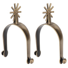 Toxic Free Zinc Alloy Western Horse Spurs with Gear for Men Vintage Style