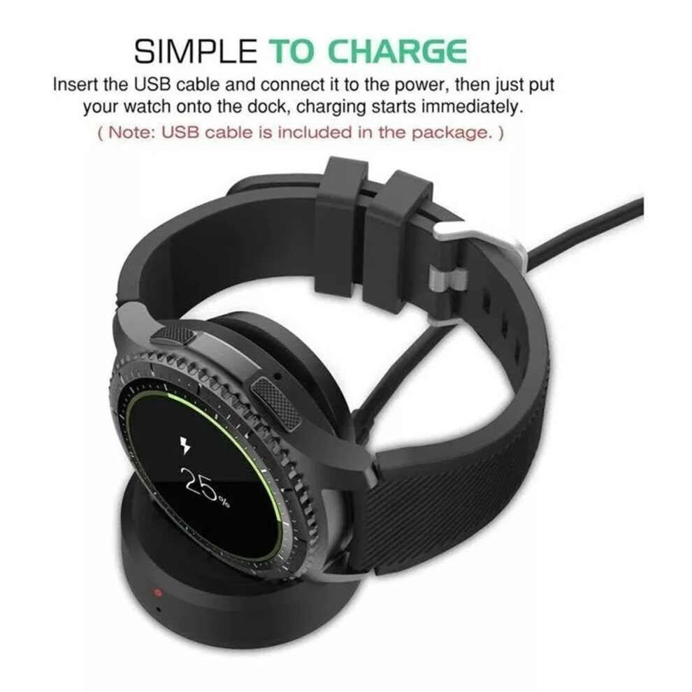 5V 1A Watch Charging Dock For Gear S2/S3 Classic & Frontier (/ Light) Red/Green/Light 6931339194266