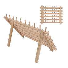 60 Spulen Garnrollenhalter aus Buche 30x40cm klappbar