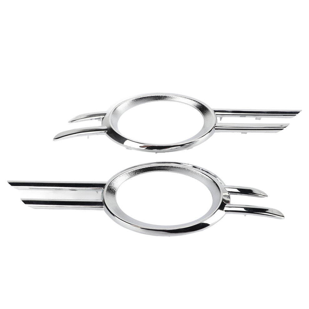 2Pcs Gloss Chrome Fog Lamp Bumper Grille Cover For E320 E350 E550 2007-2009 6931339195577