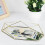 (Gold) Home Storage Tray Box Mirror Organizer Holder Tabletop 4