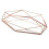 (Rose Gold) Home Storage Tray Box Mirror Organizer Holder Tabletop 3