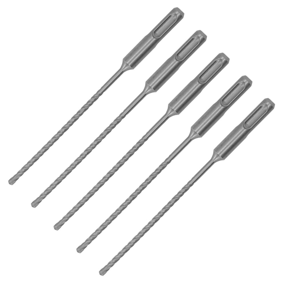5 Pcs Rotary Hammer Drill Bits 160Mm 2 Flute Carbide Tips 8051339196652