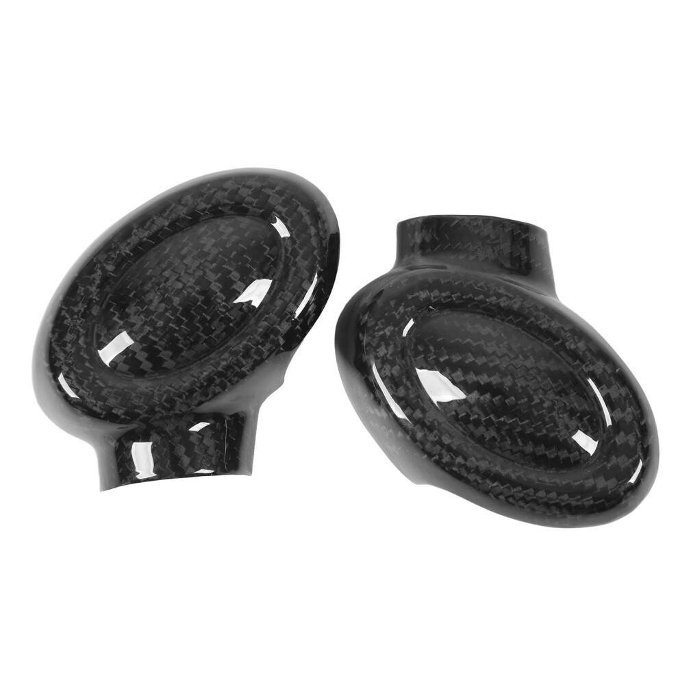 2Pcs Carbon Fiber Gear Shift Knob Trim For F54-F60 Fits All Models 8171339197890