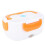 (Orange) Electric Heating Lunch Box Food Storage Container EU Plug 100-240V 3