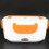 (Orange) Electric Heating Lunch Box Food Storage Container EU Plug 100-240V 2