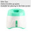 Automatic Pet Ball Launcher 3 Modes Rechargeable Green Indoor Outdoor 12