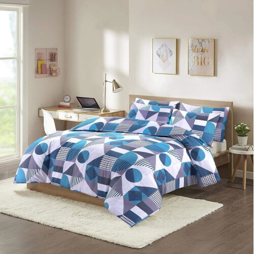 Reversible Quilt Stylish Duvet Sheets with Pillow Cases (Super-King) 2