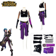 (S) Legends League Of Jinx Cosplay Costume Halloween Fancy Dress Set Party Uniform