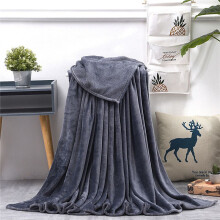 (Dark Gray, 120X200cm-Large Size) 22 Colors Solid Sumptuous Light Winter Flannel Plush Fleece Soft Blanket Warm