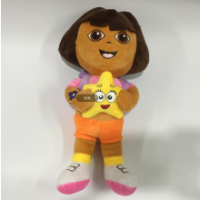 (Dora) Explorer The Dora Swiper Fox Boots Monkey Backpack Map Kids Plush Doll Toy Soft