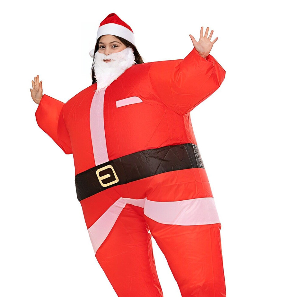 (SantaClaus1 KIDS) Inflatable Costume Christmas Adults Kids Santa Claus Tree Cosplay Party Carnival