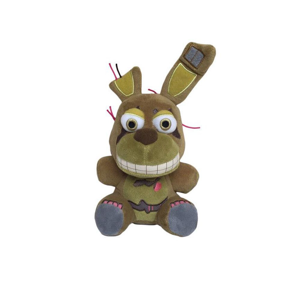 ( Bear) At Five Nights Freddys Chica Bonnie Foxy Plush Doll Soft Stuffed Toy Kids Gift Brown