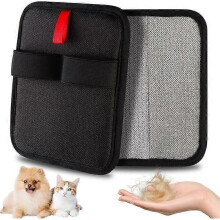2 Pcs Static Pet Hair Removal Gloves, Reusable Electrostatic Pet Cat Dog Hair Remover Grooming Gloves Brush Tool for Couch, Furniture, Carpet, Car Sea