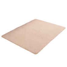 (Cream, 50x80cm) Fluffy Carpet Plush Rug Bedrooms And Living Rooms Solid Decoration Color Home