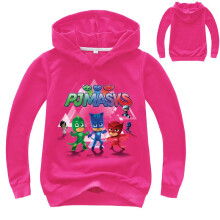(RoseRed, 150) Pj Boys Masks Girls Clothes Long Sleeve Hoodie Top Kid Sweatshirt
