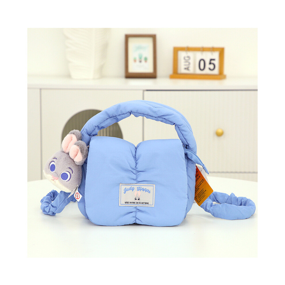 (Judith Cloud Handbag) Hopps Judy Zootopia Nick Wilde Plush Single Shoulder Crossbody Cartoon Bag Gift-image-OPC-PJHY8PQ-NEW