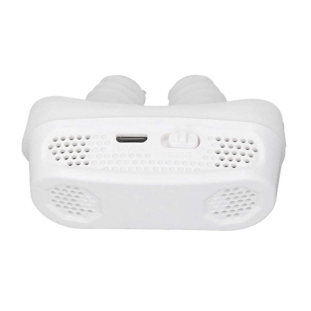 Ergonomic Electric Snoring Device with PM2.5 Cleaner - White