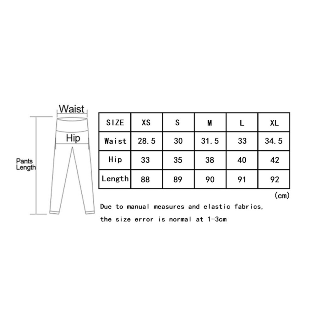 Blue High Waist Tummy Control Workout Running Leggings for Women M-L-XL