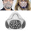 Antibeschlag-PC-Respirator Transparenter grauer Schild 14