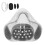 Antibeschlag-PC-Respirator Transparenter grauer Schild 2