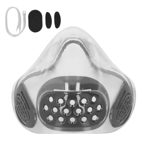 Antibeschlag-PC-Respirator Transparenter grauer Schild 1