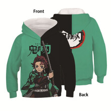 (Tanjirou, M) Demon Anime Slayer Kimetsu No Yaiba 3d Hoodie Men Women Hooded Tops Pullover
