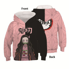 (Nezuko, XL) Demon Anime Slayer Kimetsu No Yaiba 3d Hoodie Men Women Hooded Tops Pullover