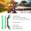 Universal 22mm Adjustable Motorcycle Handlebar for Off-Road, ATV, Scooter, Green 13