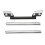 Motorcycle Handlebar 22mm Universal Adjustable Silver for ATV Scooter Off Road 10